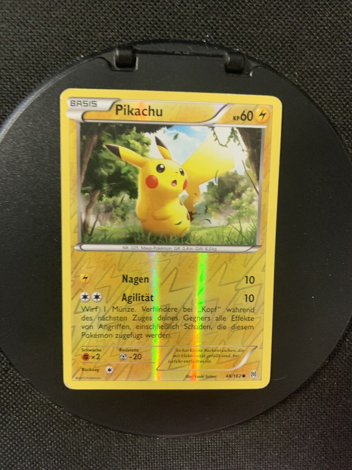 Pokemon Karte Reverse Pikachu 48/162 Deutsch