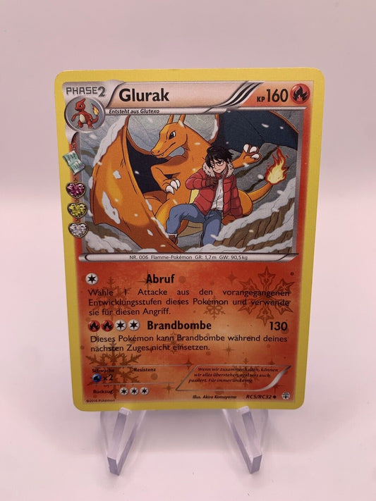 Pokemon Karte Holo Glurak RC5/RC32 Deutsch