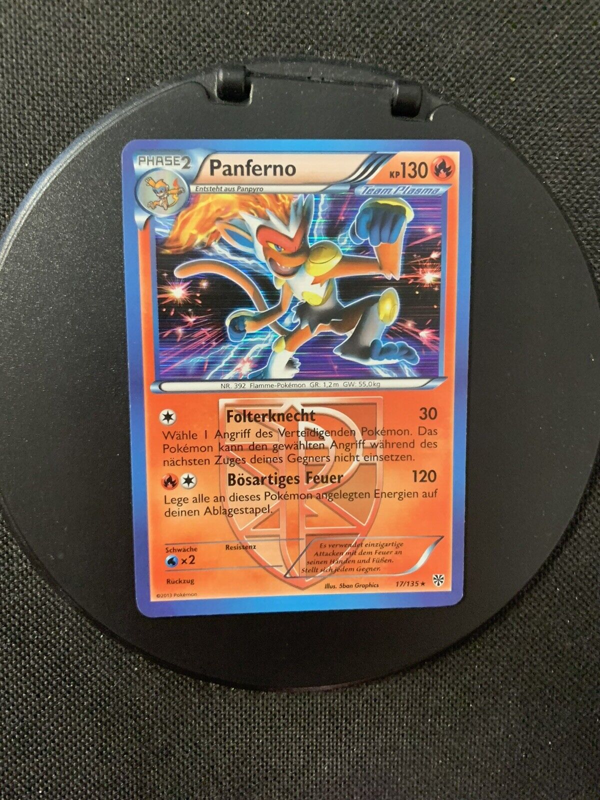 Pokemon Card Holo Panferno 17135 German