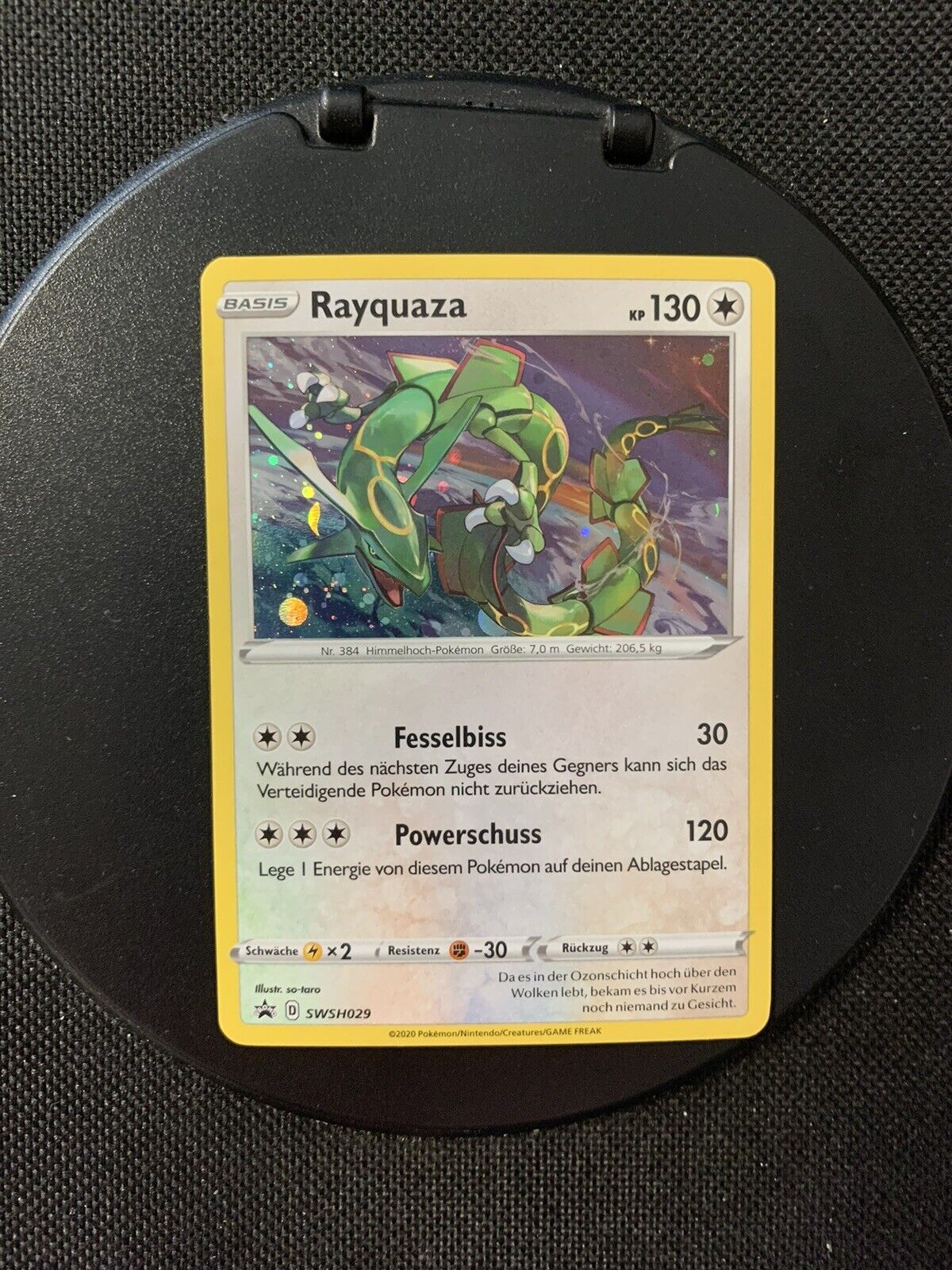 Pokemon Karte Primo Holo Rayquaza SWSH029 Deutsch