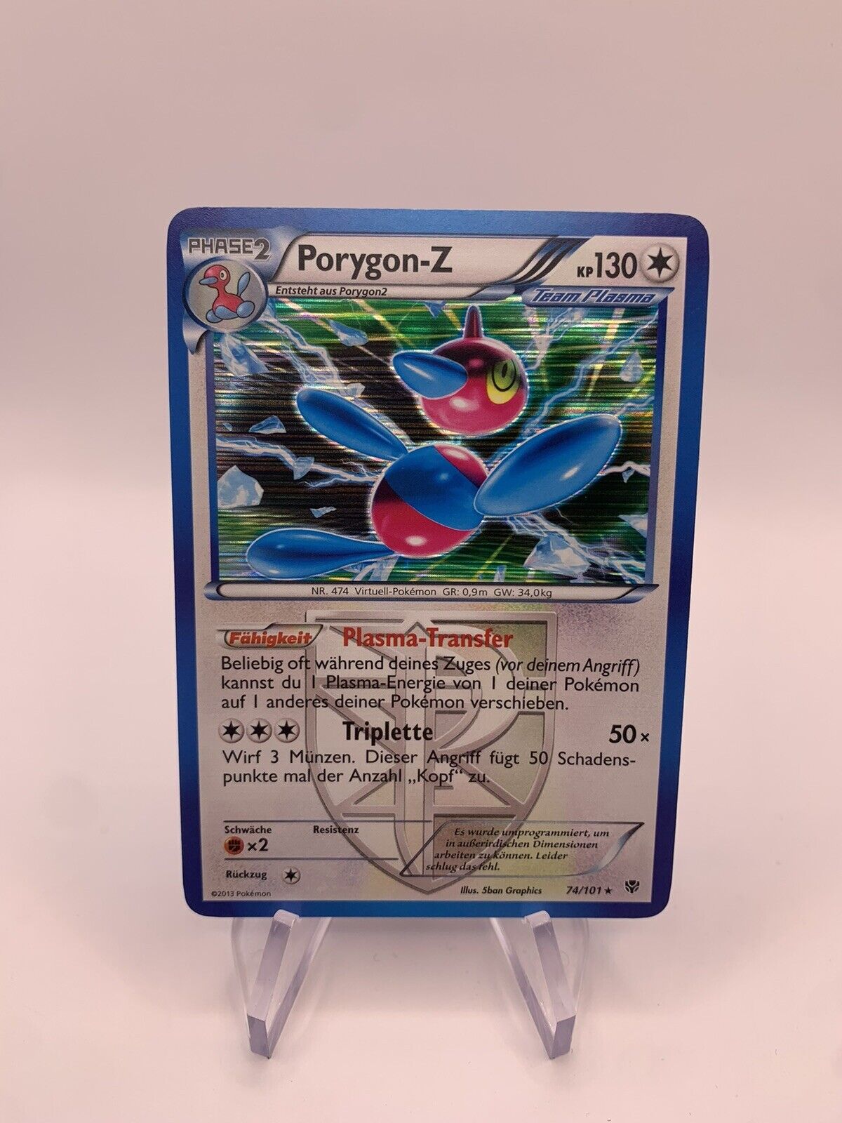 Pokemon Karte Holo PorygonZ 74101 Deutsch