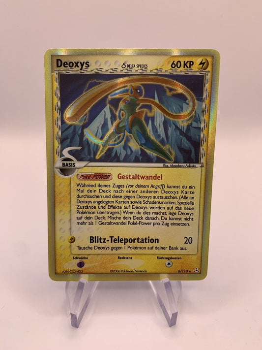 Pokemon Karte Holo Delta Deoxys 6/110 Deutsch