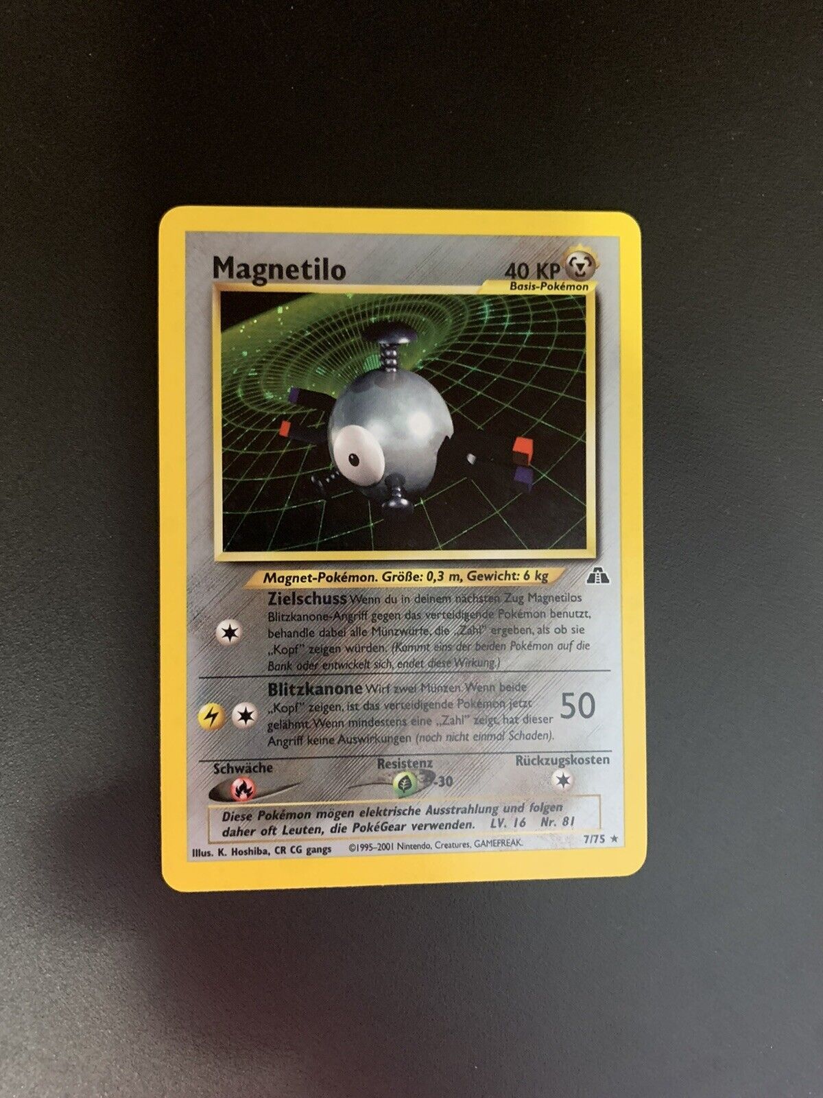 Pokemon Karte Holo Magnitilo 7/75 Deutsch