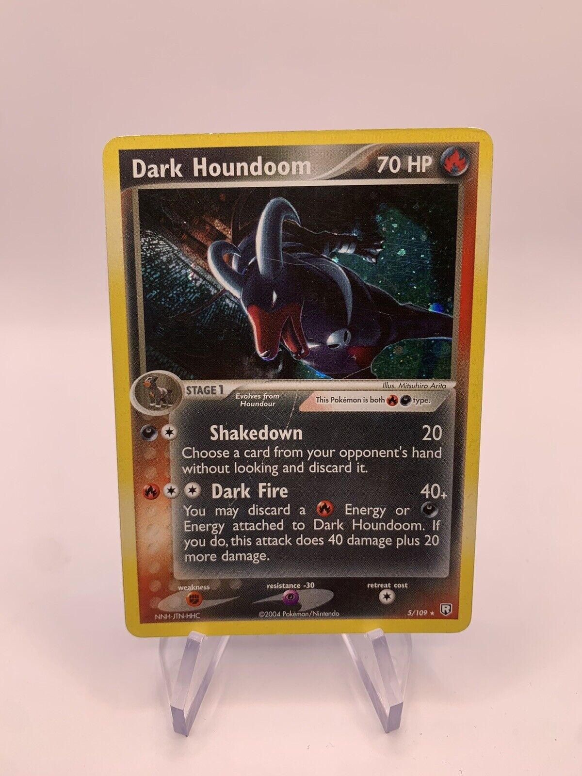 Pokemon Karte Holo Dunkles Hundemon 5109 Englisch