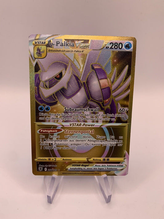 Pokemon Karte Gold Vstar Ur-Palkia 208/189 Deutsch