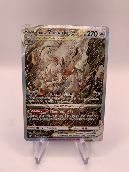 Pokemon Karte Vstar Alt-Art Hisuian Zoroark GG56/GG70 Englisch