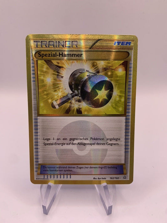 Pokemon Karte Gold Trainer Spezial-Hammer  162/160 Deutsch