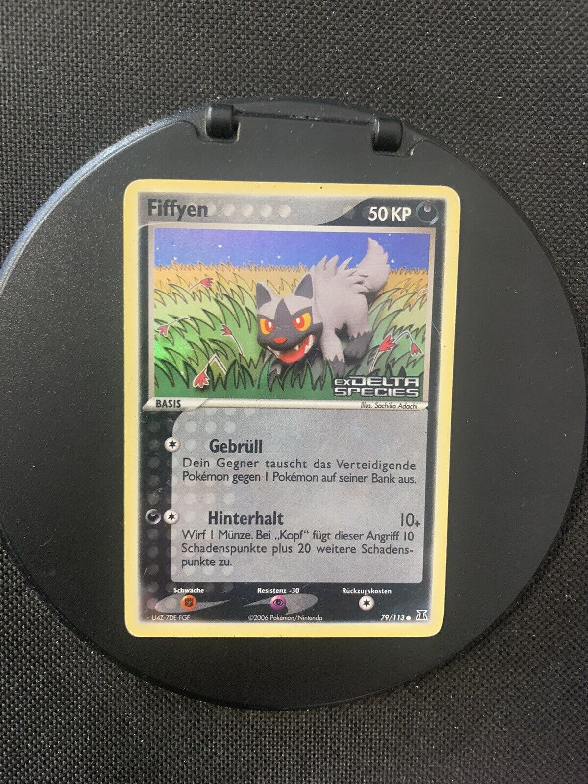 Pokemon Karte Holo Fiffyen 79/113 Deutsch