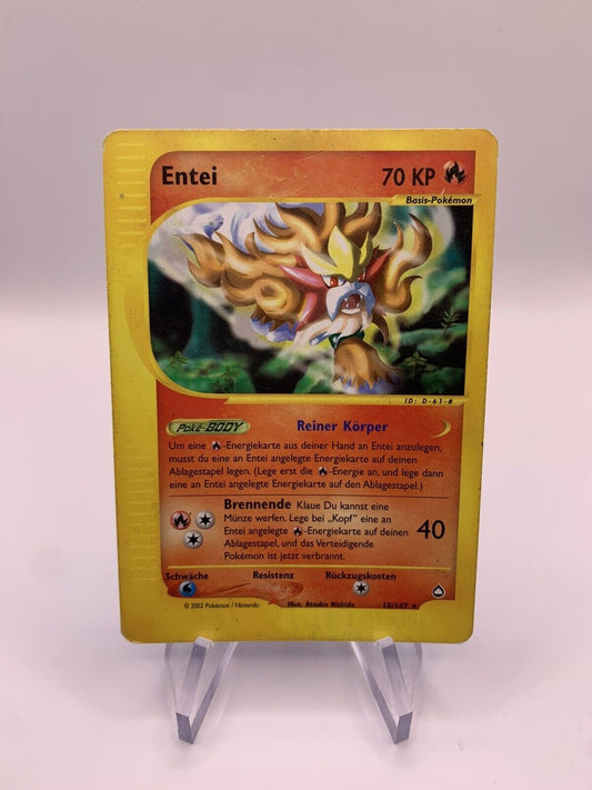 Pokemon Karte E-Serie Entei 10/147 Deutsch