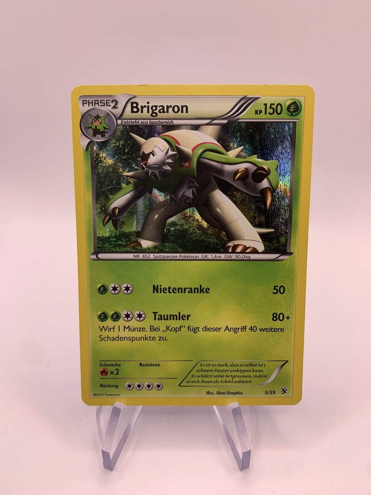 Pokemon Karte Holo Brigaron 539 Deutsch