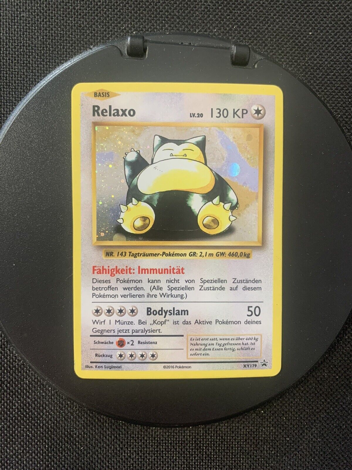 Pokemon Karte Promo Holo Relaxo XY179 Deutsch