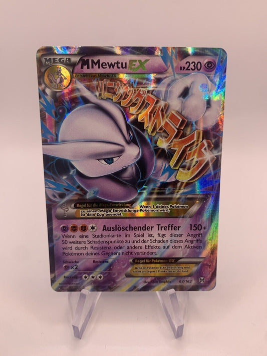 Pokemon Karte Ex M Mewtu 63/162 Deutsch