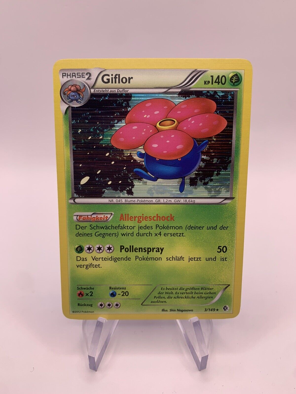 Pokemon Card Holo Giflor 3149 German