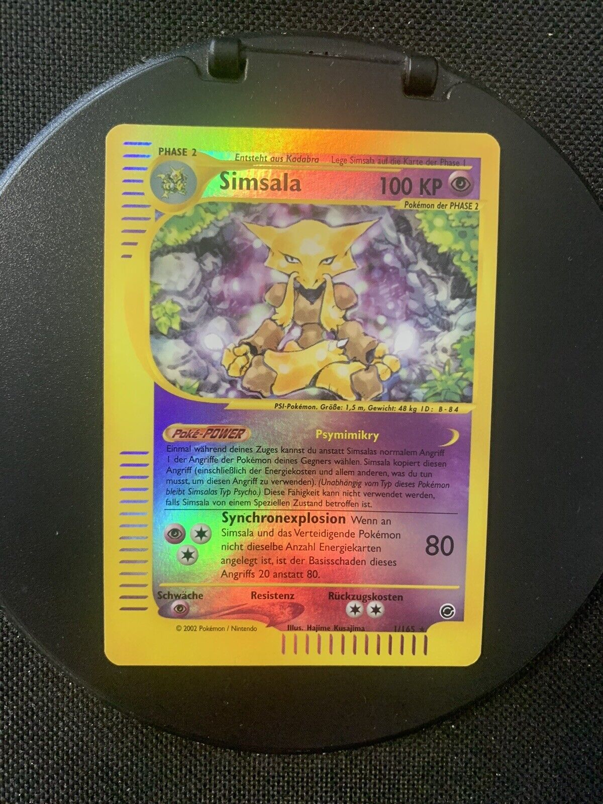 Pokemon Karte Reverse E-Serie Simsala 1/165 Deutsch