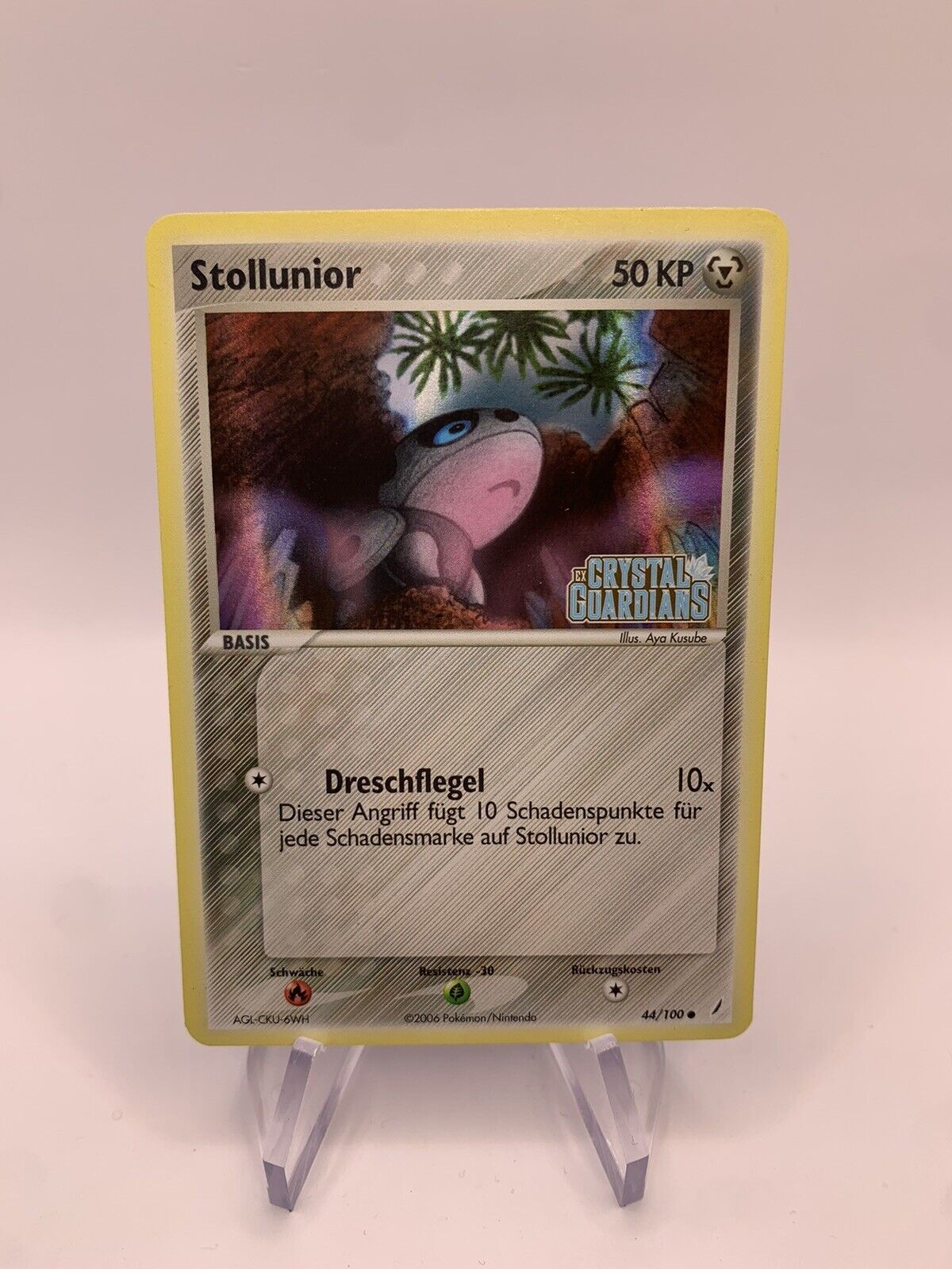 Pokemon Karte Reverse Stollunior 44/100 Deutsch