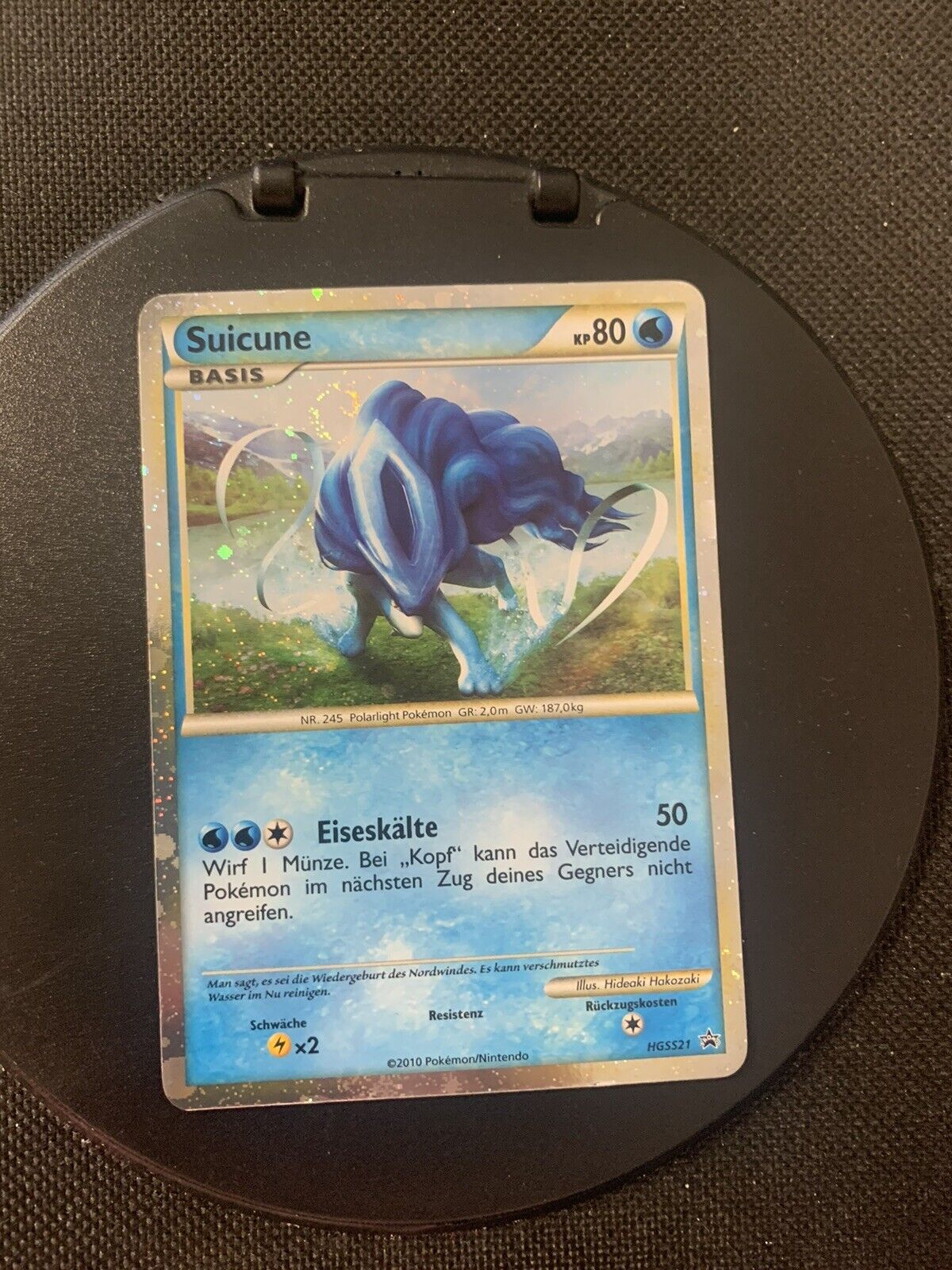 Pokemon Karte Shiny Promo Suicune HGSS21 Deutsch