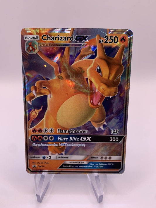 Pokemon Karte GX Promo Glurak SM211 Englisch