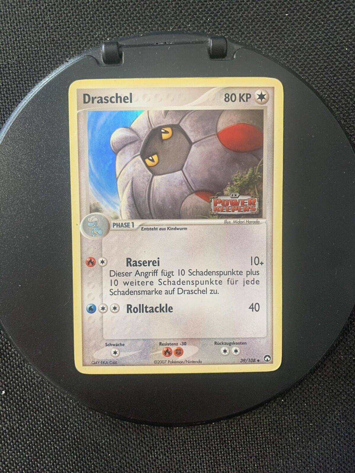 Pokemon Karte Reverse Draschel 39/108 Deutsch