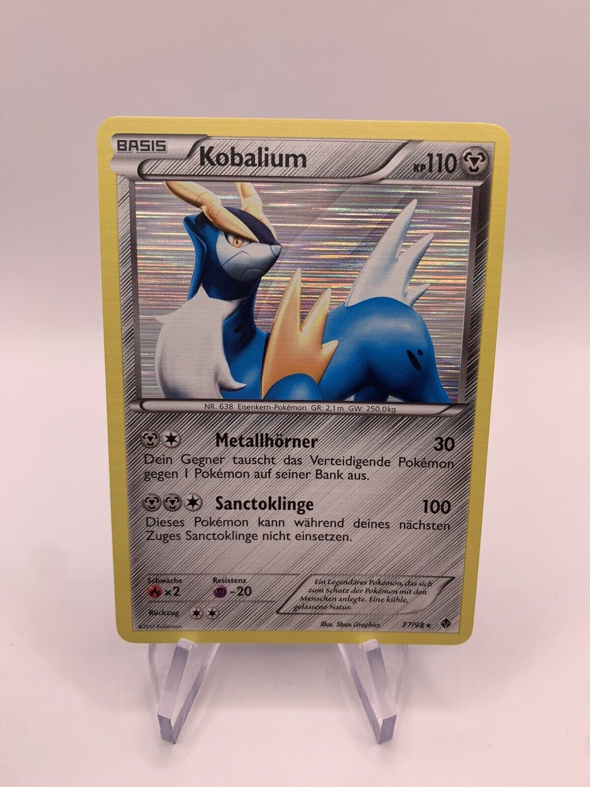 Pokemon Card Holo Cobalium 7798 German