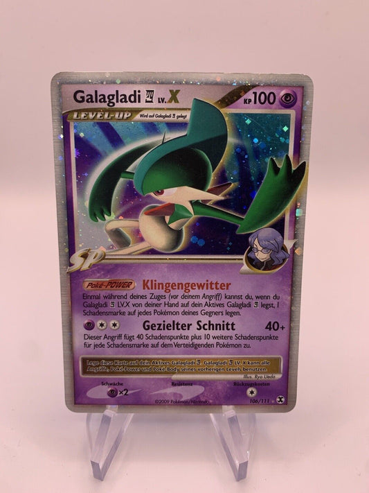 Pokemon Karte Holo Lv.X Galagladi 106/111 Deutsch