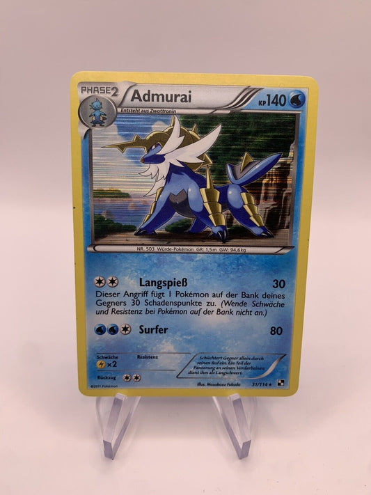 Pokemon Card Holo Shatter Holo Admurai 31114 German