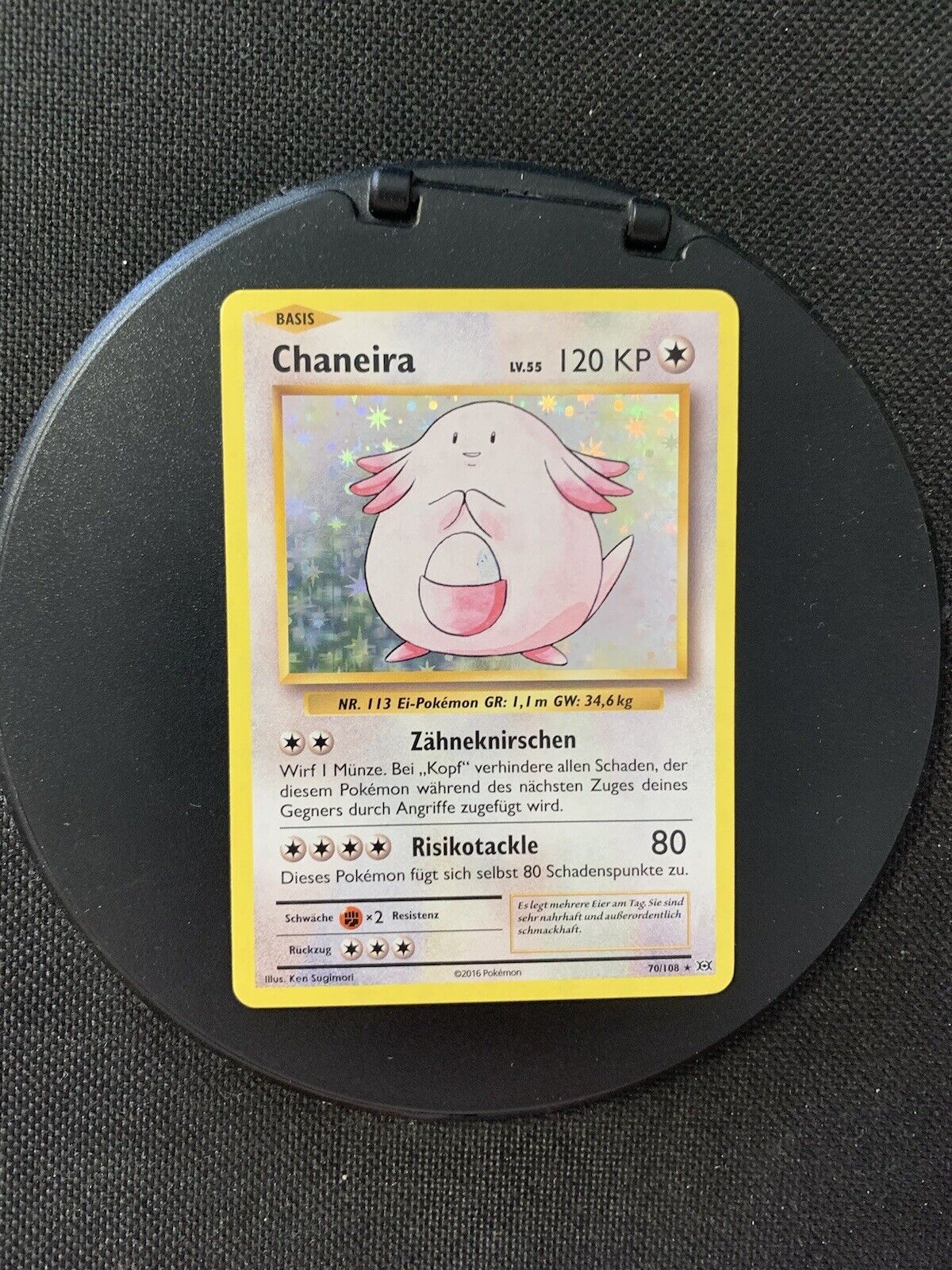 Pokemon Karte Holo Chaneira 70/108 Deutsch