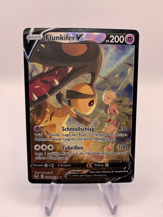 Pokemon Karte V Alt-Art Flunkifer TG17/TG30 Deutsch