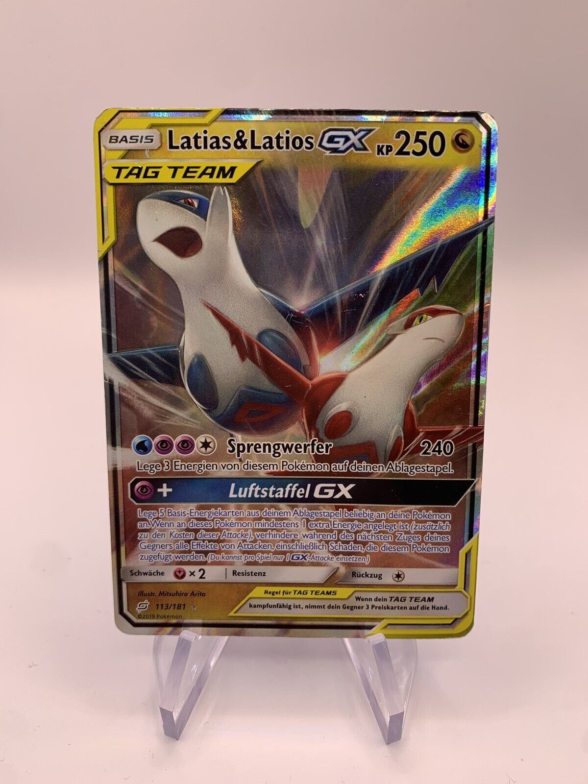 Pokemon Karte Tag Team Latias&Latios 113/181 Deutsch