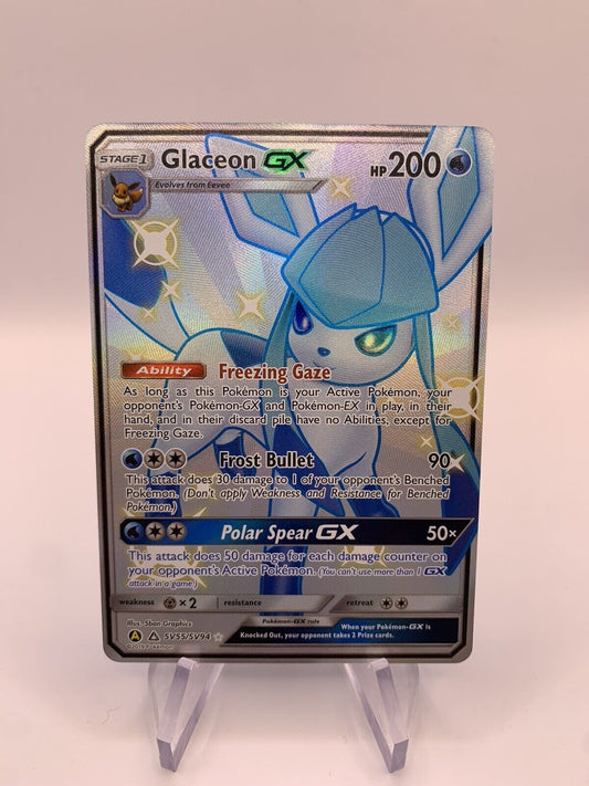 Pokemon Karte Gx Shiny Glaziola SV55/SV94 Englisch