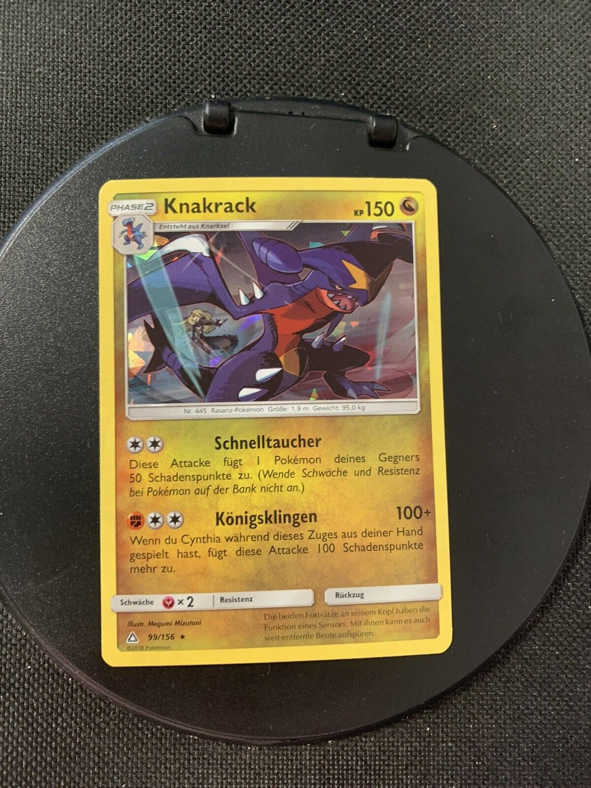 Pokemon Karte Shatter Holo Knakrack 99/156 Deutsch