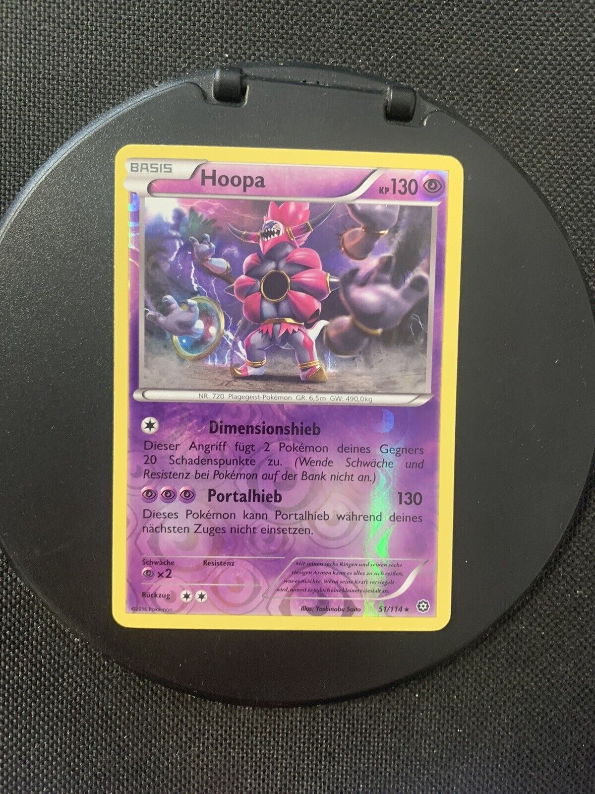 Pokemon Karte Reverse Hoopa 51/114 Deutsch