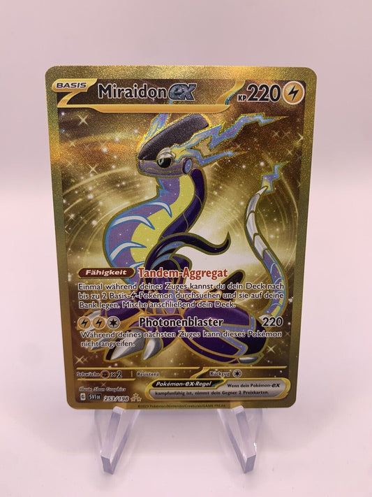 Pokemon Karte Ex Gold Miraidon 253/198 Deutsch