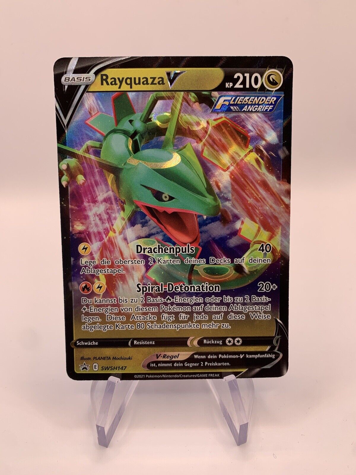 Pokemon Karte V Promo Rayquaza SWSH147 Deutsch