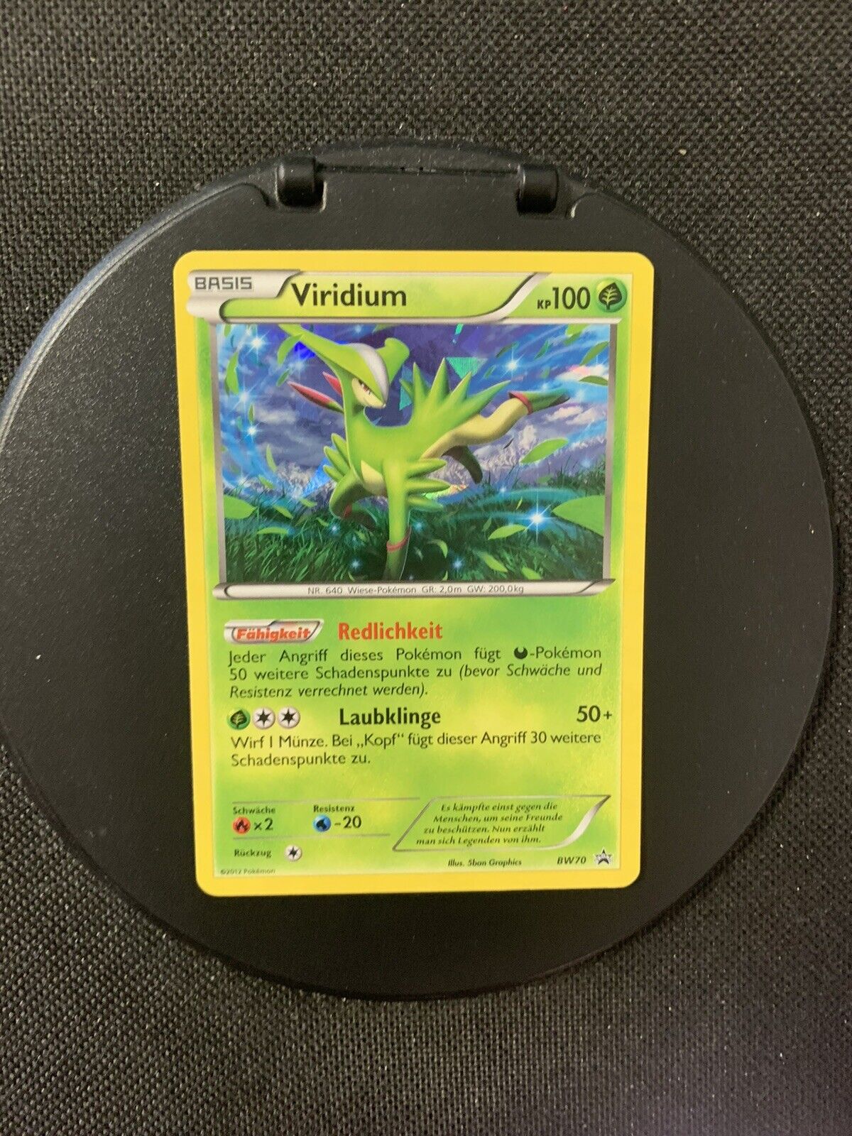 Pokemon Card Holo Promo Viridium BW70 German