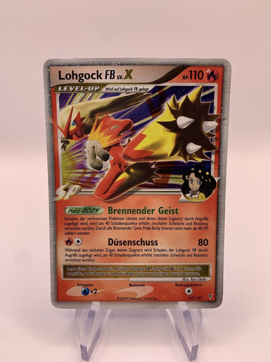 Pokemon Karte Lv.X Lohgock 142/147 Deutsch