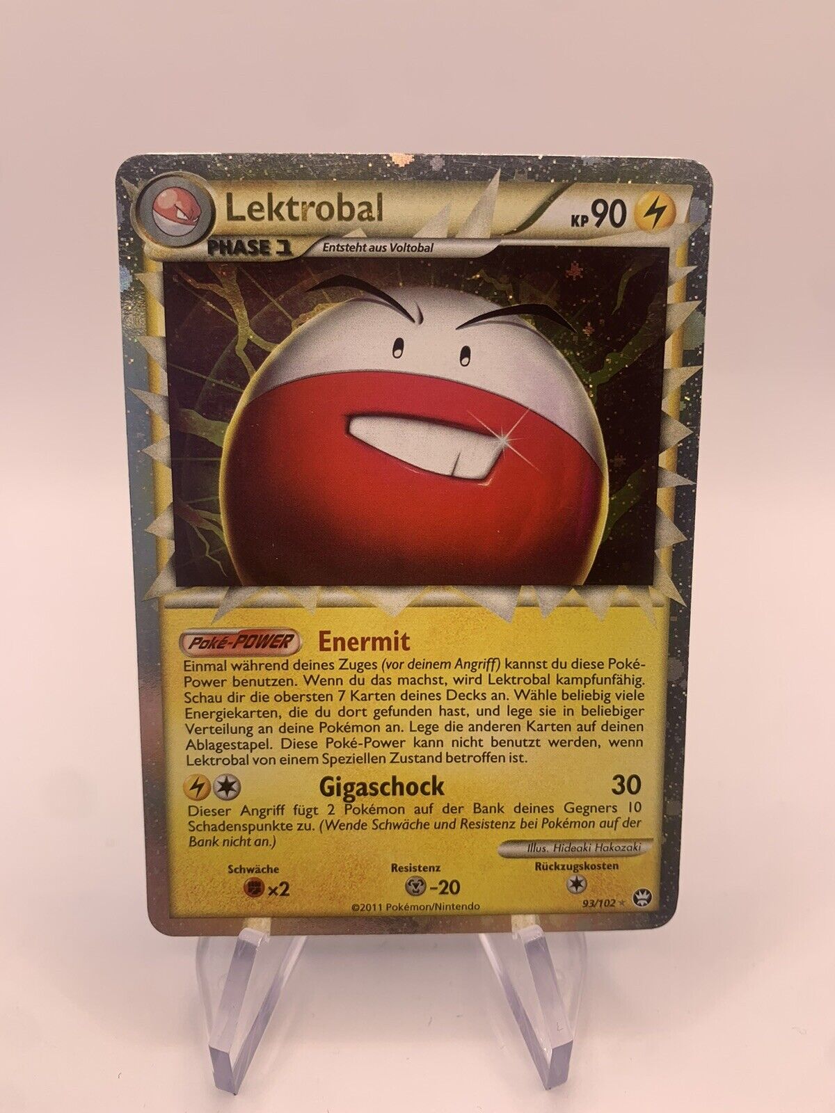 Pokemon Karte Prime Lektrobal 93/102 Deutsch