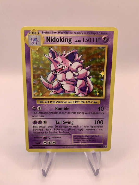 Pokemon Karte Holo Nidoking 45/108 Englisch