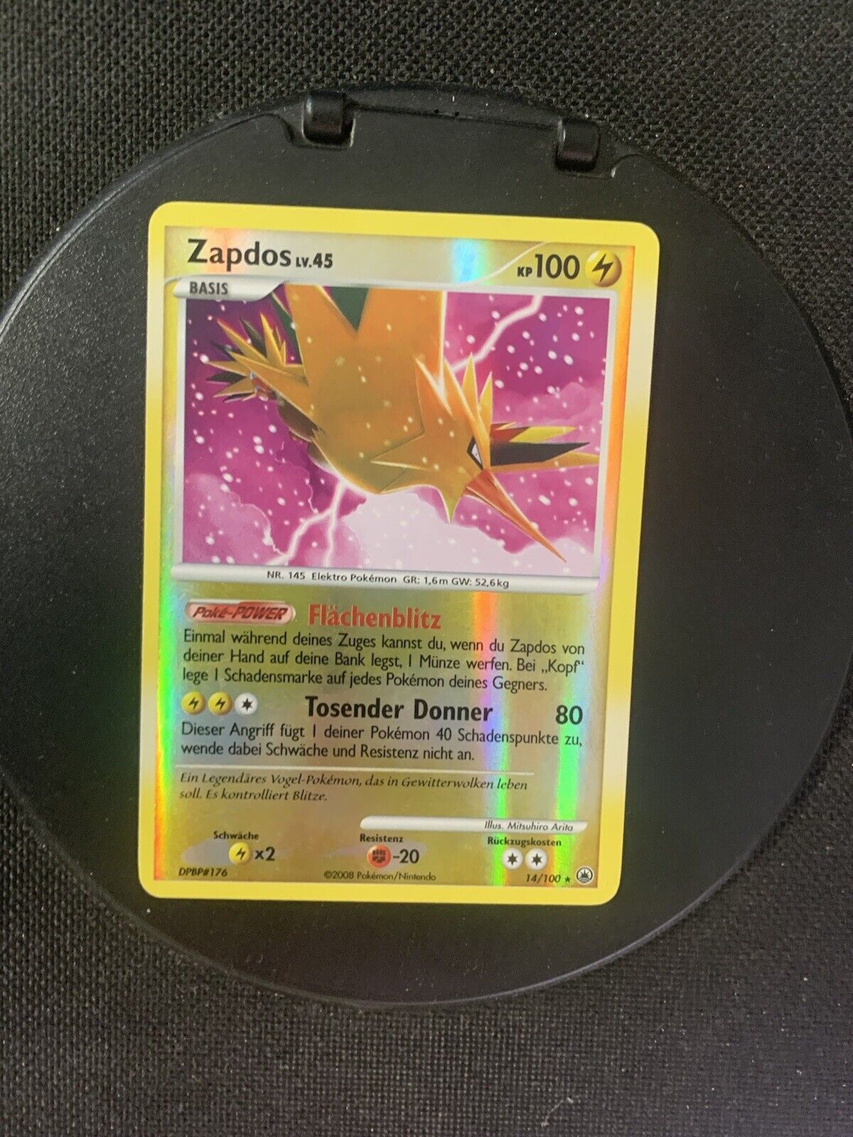 Pokemon Karte Revers Zapdos 14/100 Deutsch