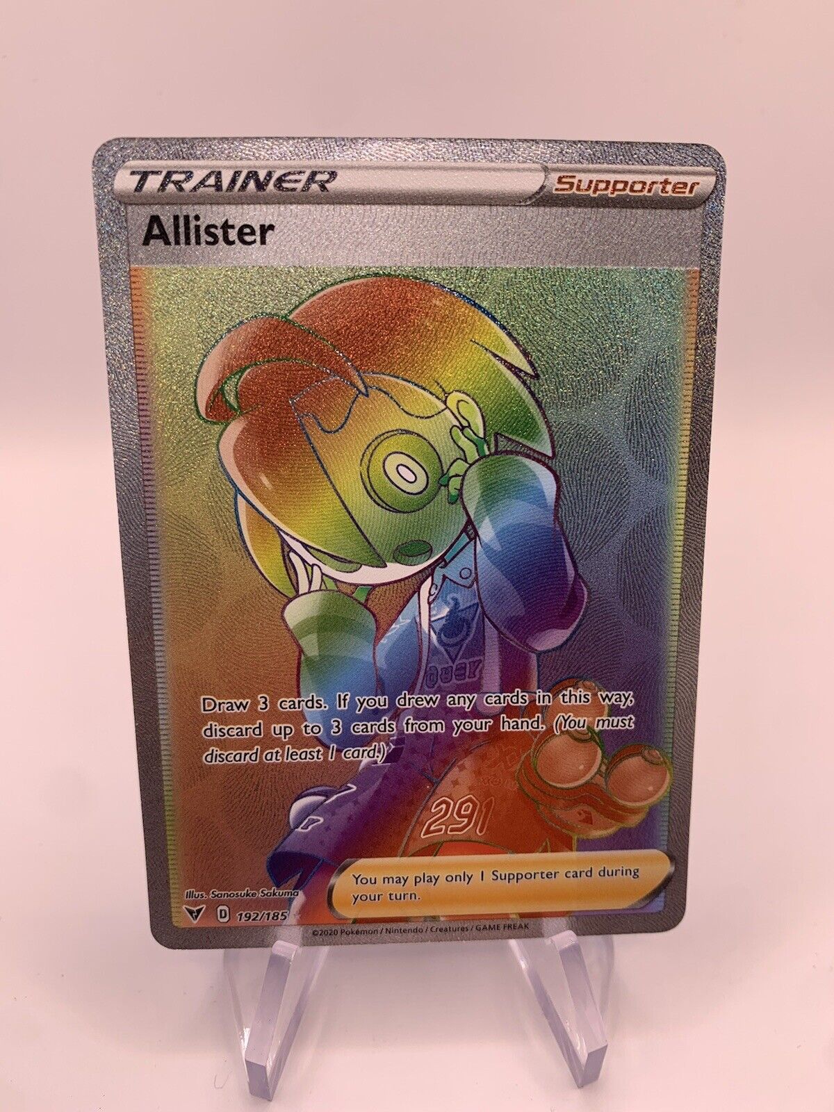 Pokemon Karte Trainer Rainbow Nio 192/185 Englisch