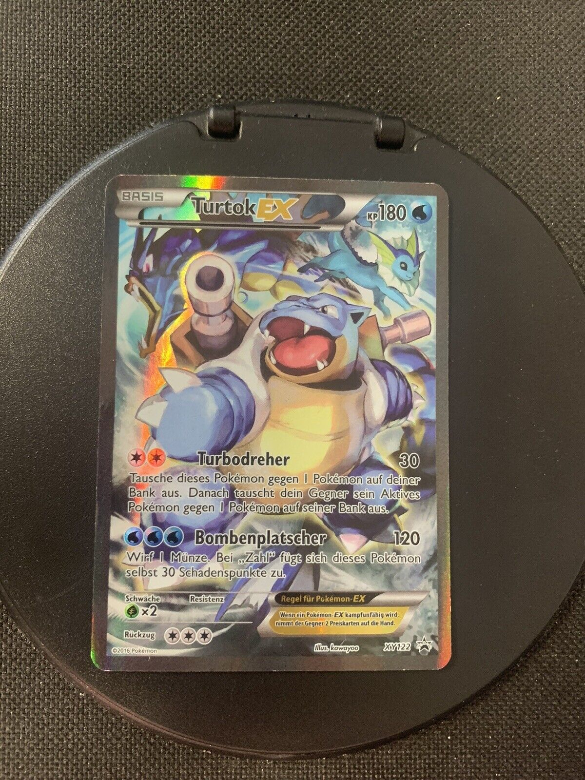 Pokemon Karte Ex Alt-Art Promo Turtok XY122 Deutsch