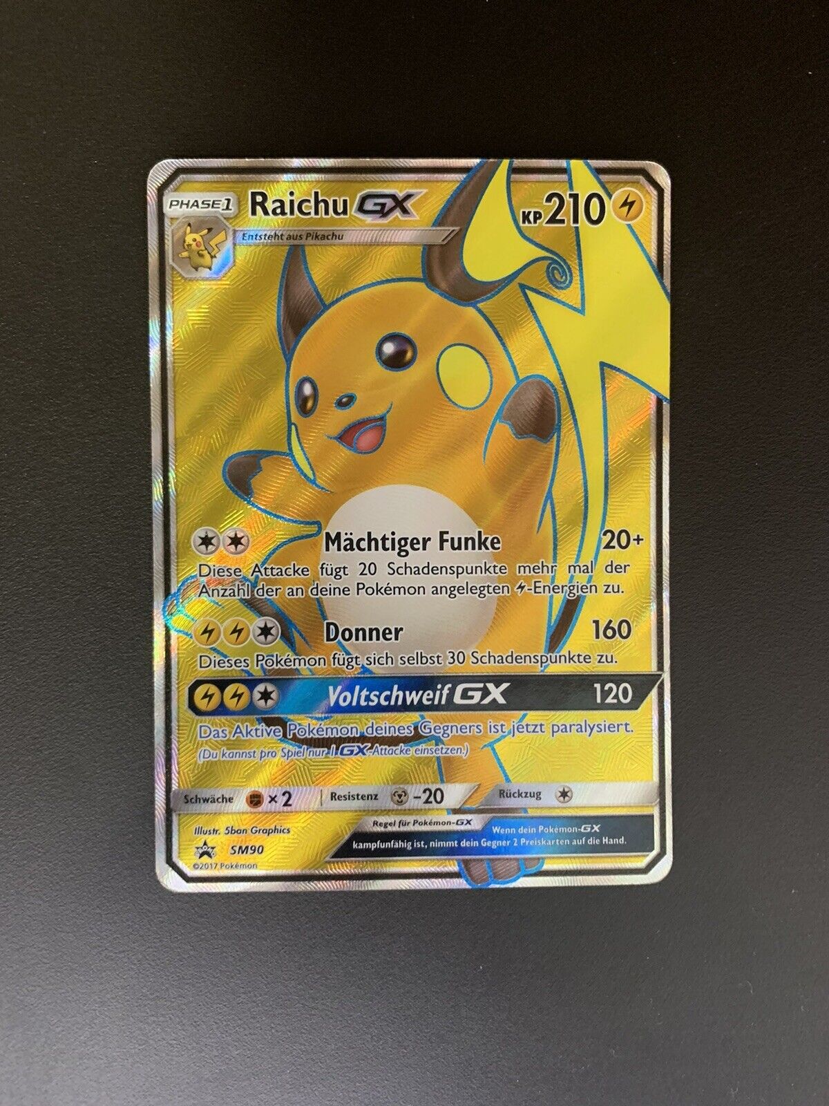 Pokemon Karte Gx Promo Raichu SM90 Deutsch