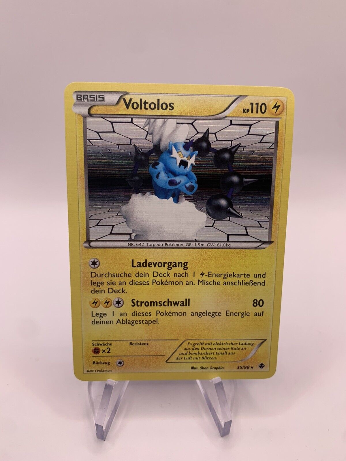 Pokemon Cards Holo Voltolos 3598 German