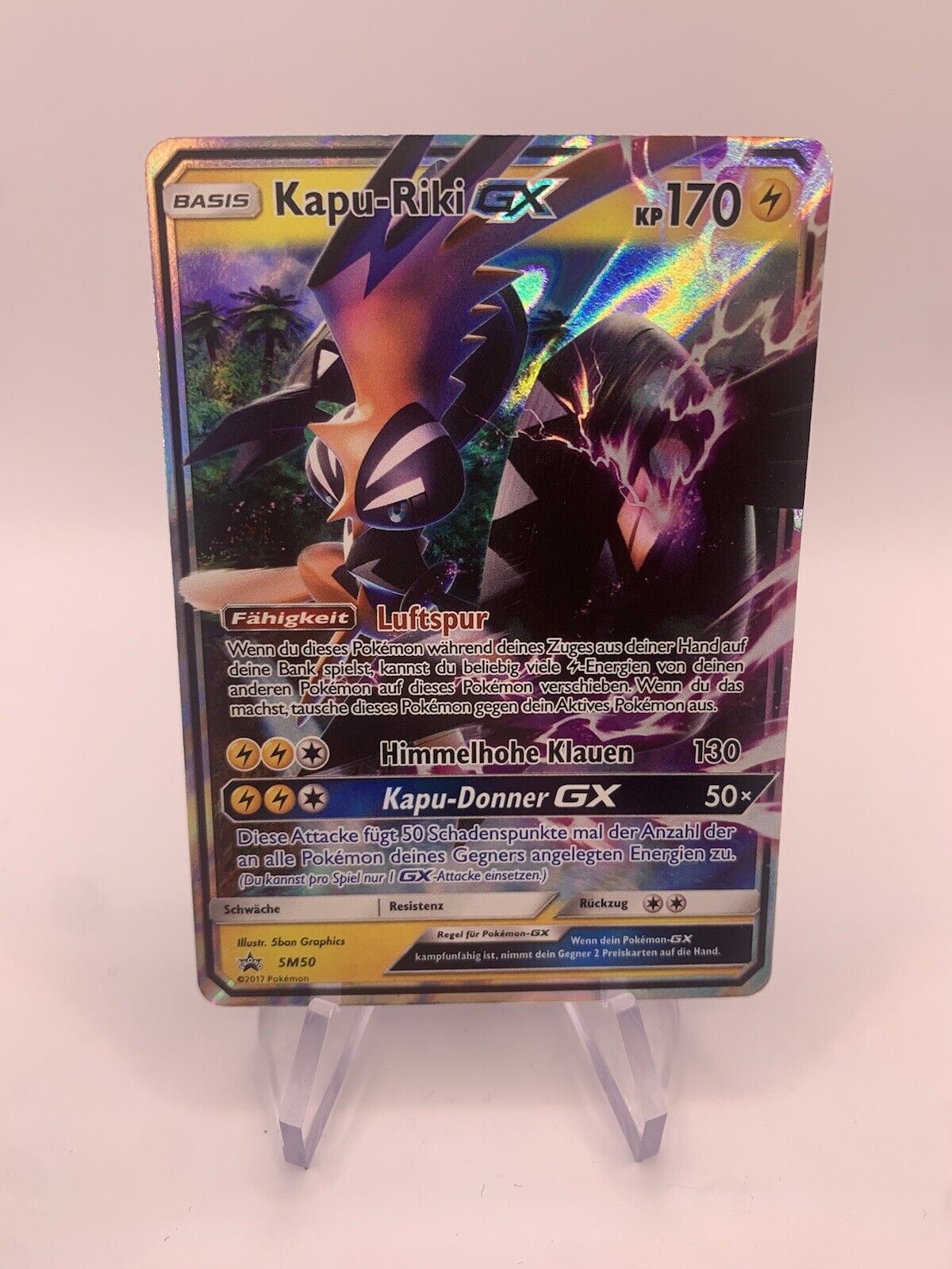 Pokemon Karte GX Promo Kapu-Riki SM50 Deutsch