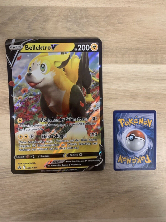 Pokemon Karte V XXL Promo Bellektro SWSH219 Deutsch