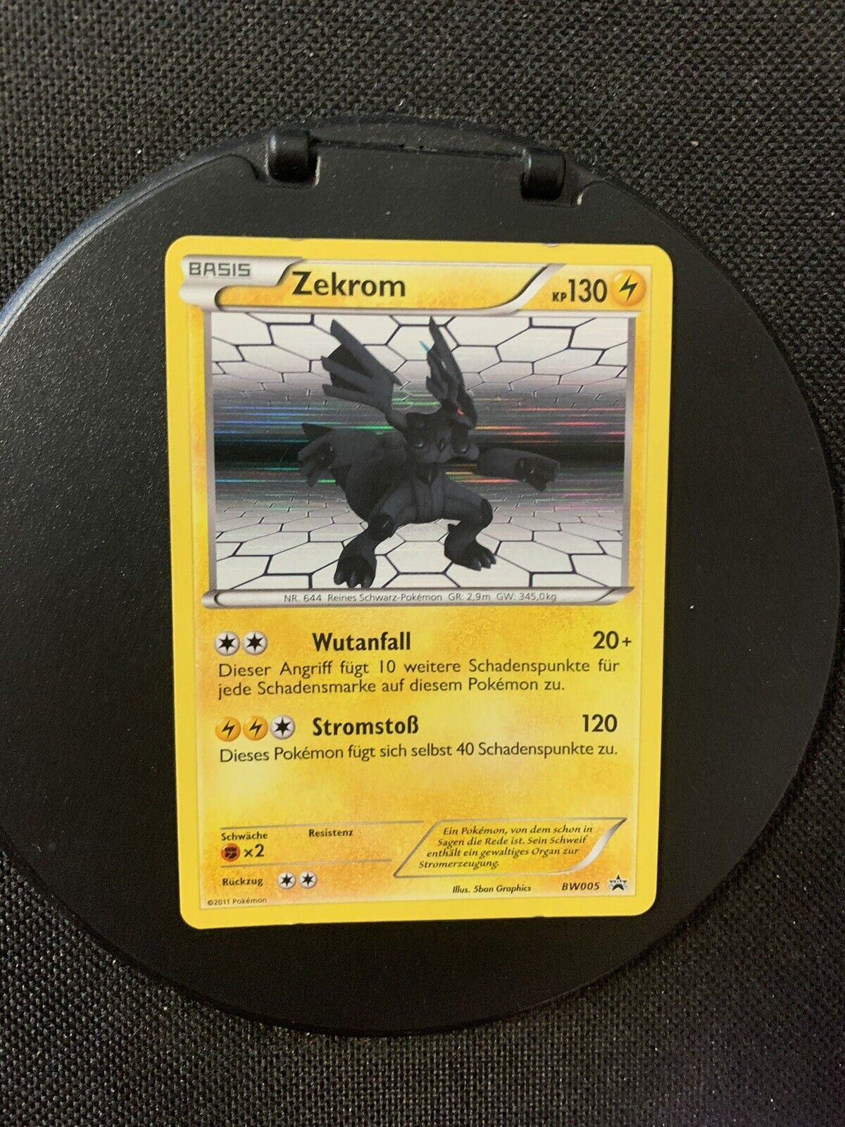 Pokemon Card Holo Promo Zekrom BW005 German