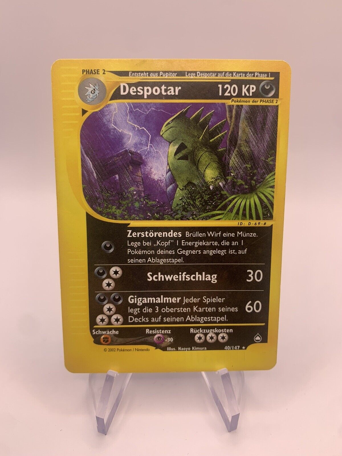 Pokemon Karte E-Serie Despotar 40/147 Deutsch