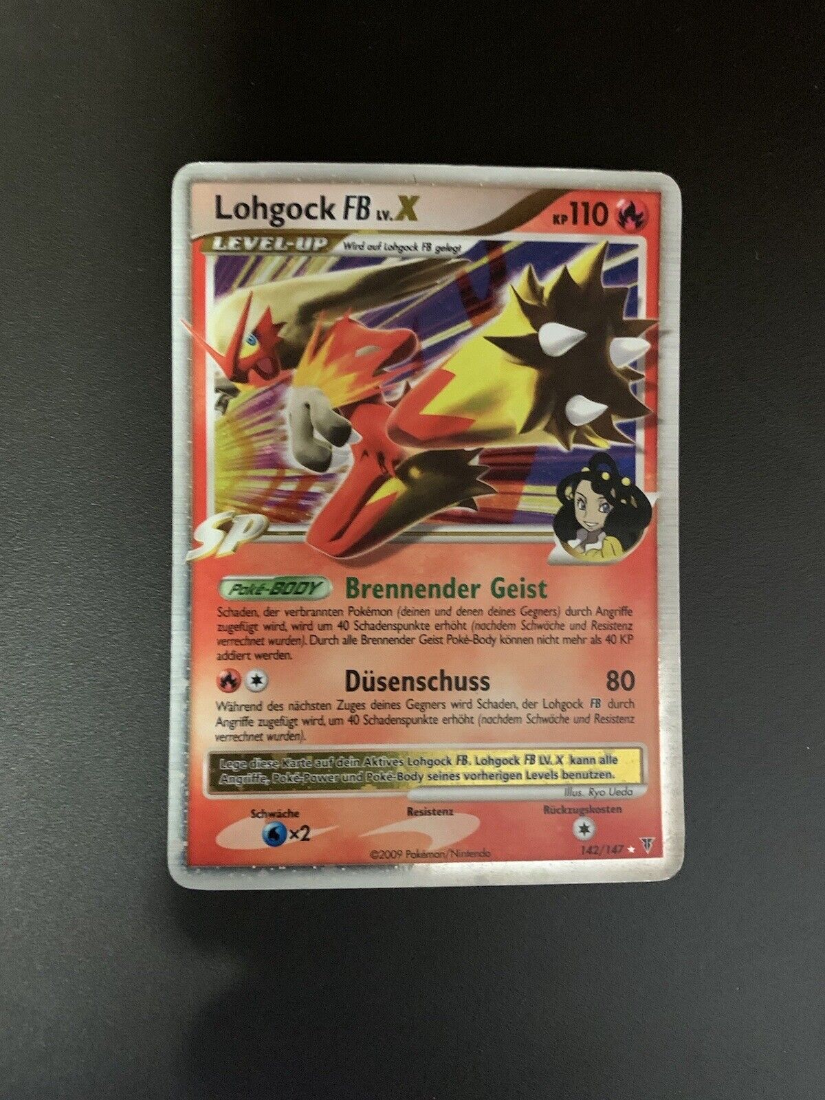 Pokemon Karte Lv.X Lohgock 142/147 Deutsch