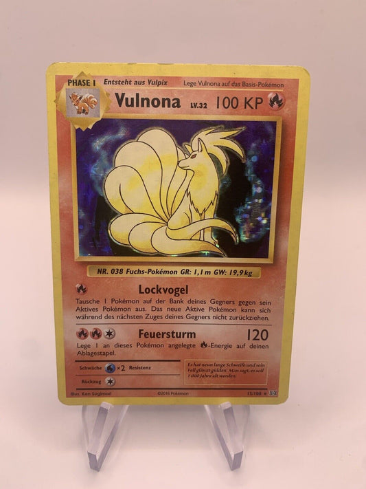 Pokemon Karte Holo Vulnona 15/108 Deutsch