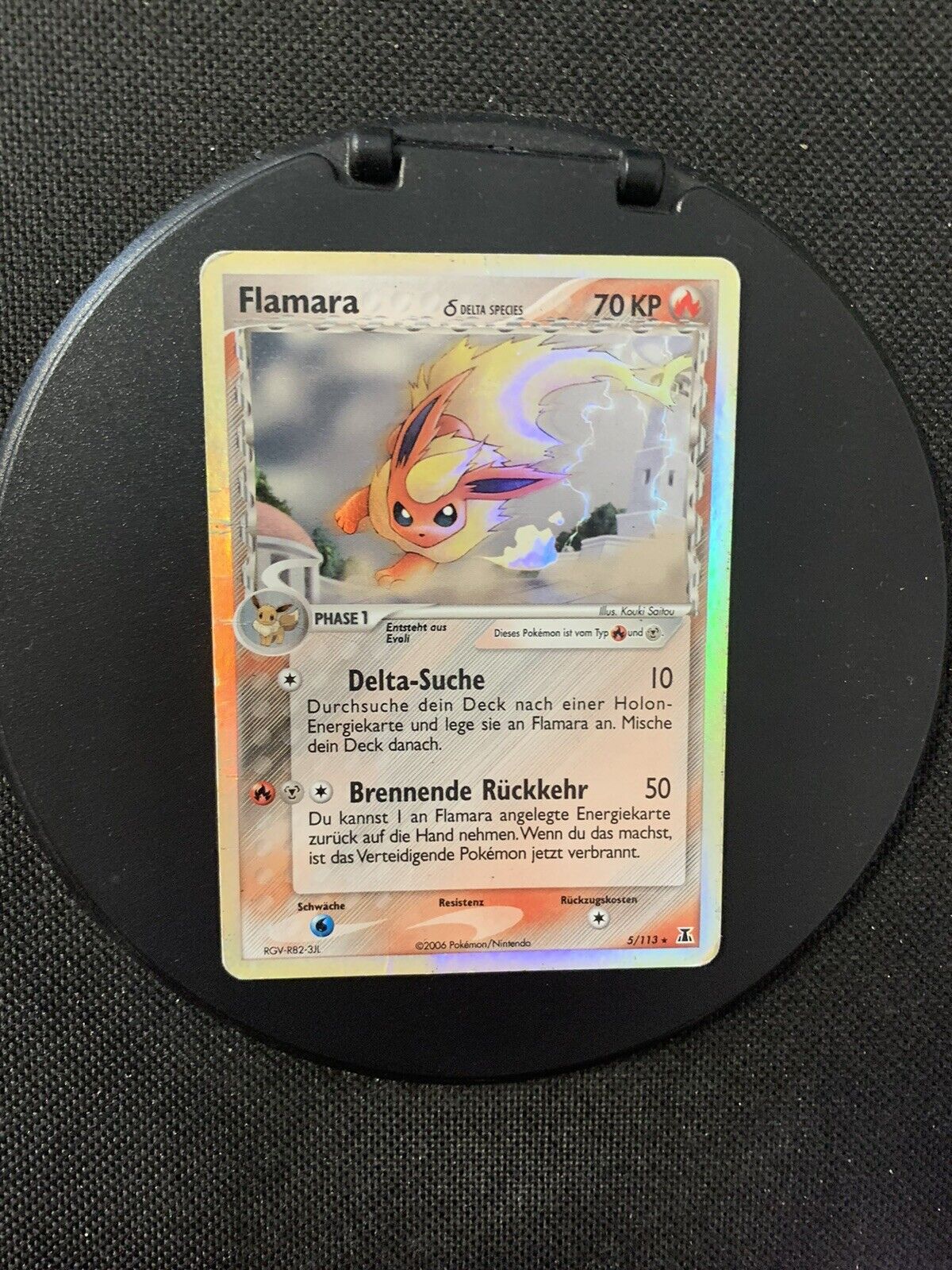 Pokemon Karte Holo Flamara 51/113 Deutsch