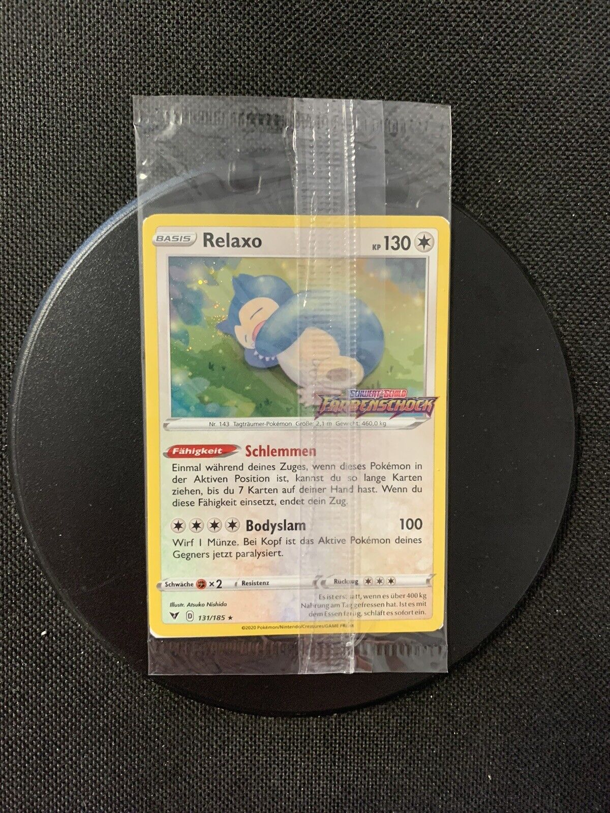 Pokemon Karte OVP Promo Relaxo 131/185 Deutsch